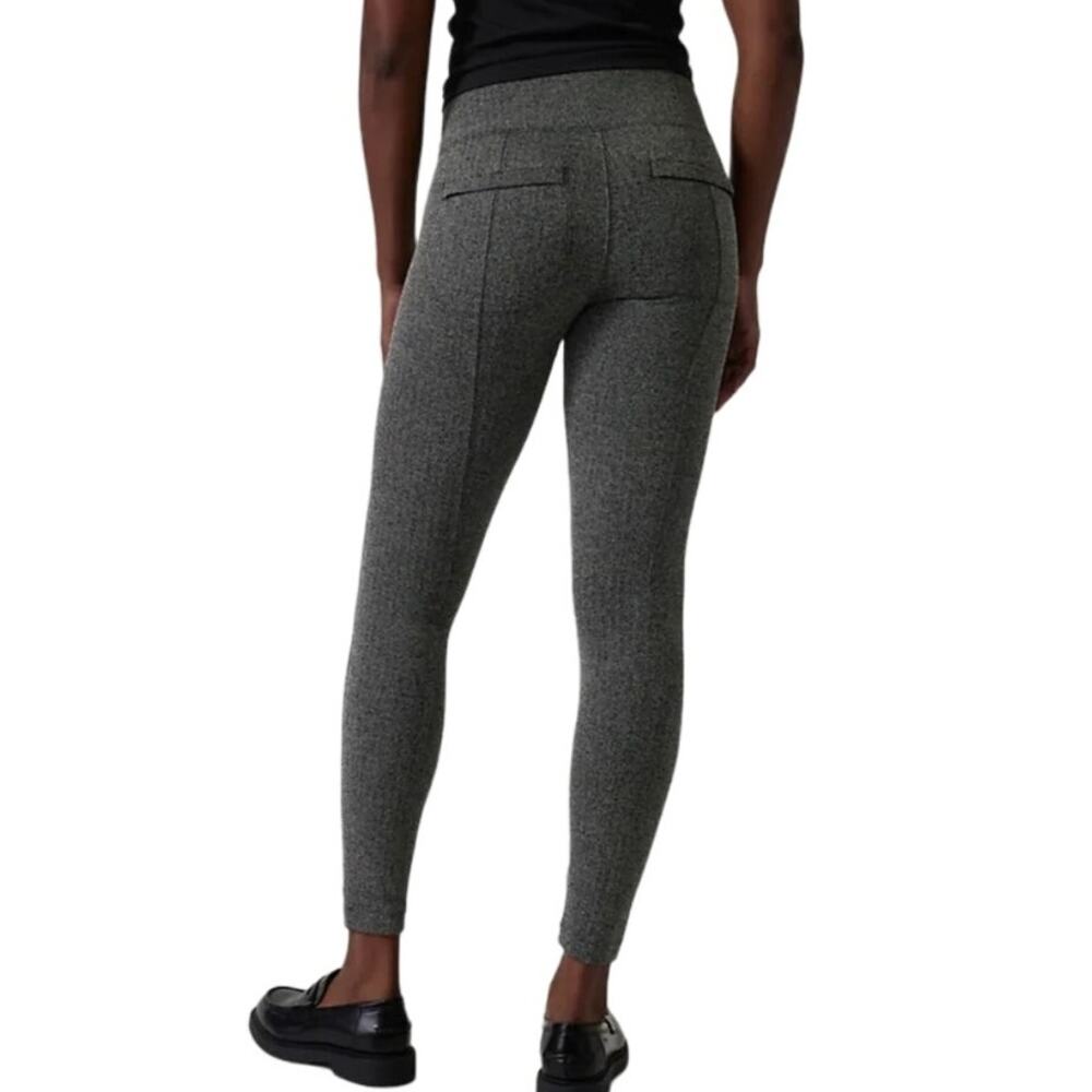Athleta Women’s Delancey Herringbone Tight Pant Black White Size Medium Ponte - Picture 2 of 7